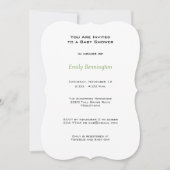 Baby Alligator Baby shower Invitation Kaart (Voorkant)