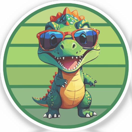 baby alligator cool sticker (Voorkant)