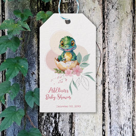 Baby Alligator Hatching Floral Baby shower Cadeaulabel