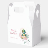 Baby Alligator Hatching Floral Bedankdoosjes (Geopend)