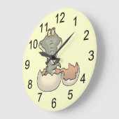 Baby Alligator Hatching Wall Clock Grote Klok (Hoek)