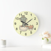 Baby Alligator Hatching Wall Clock Grote Klok (Huis)