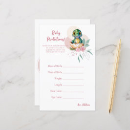 Baby Alligator Uitkomen Bloemen Voorspellingsspel