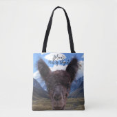 Baby Alpaca Face Mountains Knitting Bag Tote Bag (Voorkant)