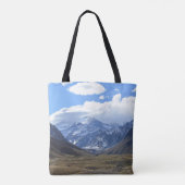 Baby Alpaca Face Mountains Knitting Bag Tote Bag (Achterkant)