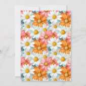 Baby Alpaca meisjes verjaardagsuitnodiging Kaart (Achterkant)