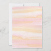 Baby Alpaca meisjes verjaardagsuitnodiging Kaart (Achterkant)