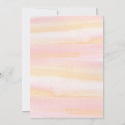 Baby Alpaca meisjes verjaardagsuitnodiging Kaart (Achterkant)