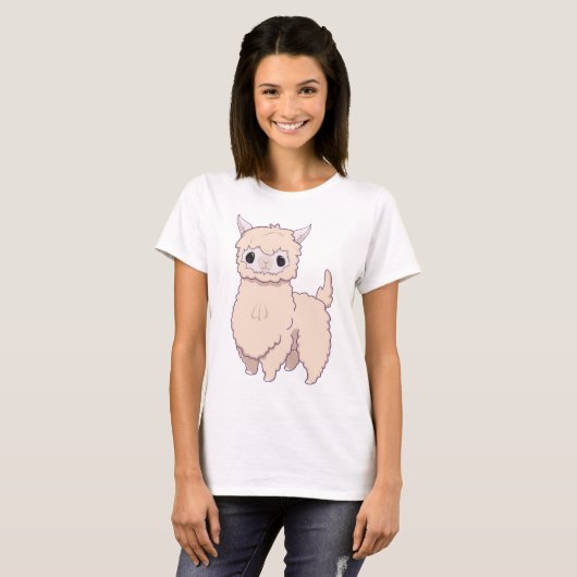 Baby alpaca t-shirt (Voorkant volledig)