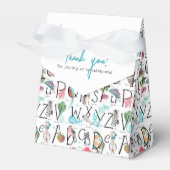 Baby Alphabet ABC Baby shower Invitation Bedankdoosjes (Voorkant Zijde)