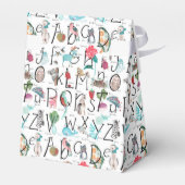 Baby Alphabet ABC Baby shower Invitation Bedankdoosjes (Achterkant)