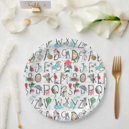 Baby Alphabet ABC Baby shower Invitation Papieren Bordje