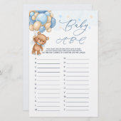 Baby Alphabet ABC Game Teddy Bear Baby shower (Voorkant / Achterkant)
