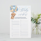 Baby Alphabet ABC Game Teddy Bear Baby shower (Staand voorkant)