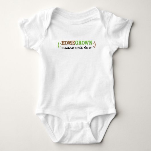 Baby American Apparel Bodysuit HomeGrown/Green (Voorkant)