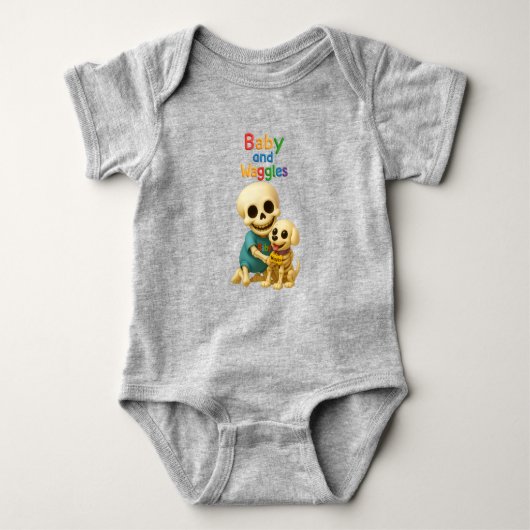 Baby and Waggles — The Boneheads Romper (Voorkant)