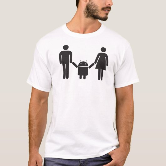 Baby android t-shirt (Voorkant)