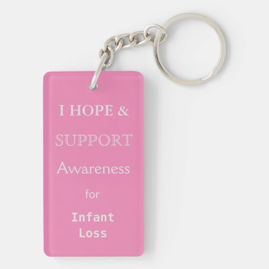 Baby Angel Awareness Ribbon Sleutelhanger (achterkant)