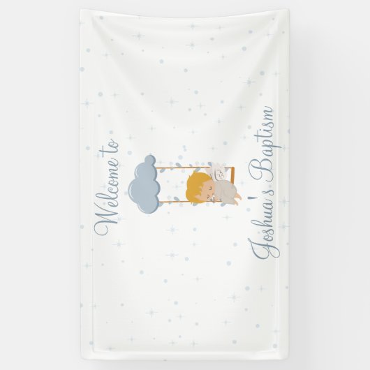 Baby Angel, Baptisme Spandoek (Verticaal)