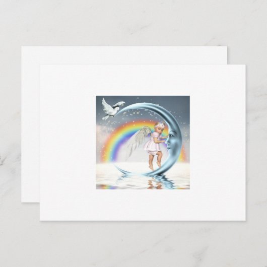 Baby Angel Briefkaart (Voorkant / Achterkant)