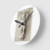 Baby Angel Clock Ronde Klok (Hoek)