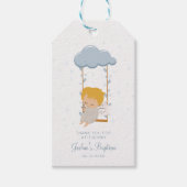 Baby Angel, de doop Dank u Cadeaulabel (Voorkant)