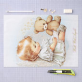 Baby Angel en Teddy Bear Waterverf Tissuepapier (Craft)