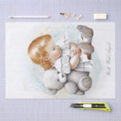 Baby Angel en Teddy Bear Waterverf Tissuepapier (Craft)