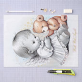Baby Angel en Teddy Bear Waterverf Tissuepapier (Craft)