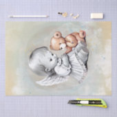 Baby Angel en Teddy Bear Waterverf Tissuepapier (Craft)