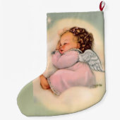 Baby Angel Girl Eerste Kerstmis Grote Kerstsok (Achterkant)