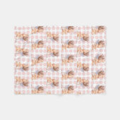 Baby Angel girl fleece nummer drie Deken (Voorkant (Horizontaal))