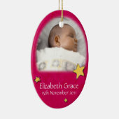 Baby angel kerstrood ornament eigen foto (Rechts)
