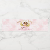 Baby Angel Meisje Roze Goud Kleine Engel Op Haar W Waterfles Etiket (Enkel label)