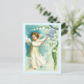 Baby Angel met Blue Bell Briefkaart (Staand voorkant)
