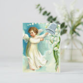 Baby Angel met Blue Bell Briefkaart (Staand voorkant)
