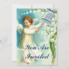 Baby Angel met Blue Bell Kaart