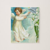 Baby Angel met Blue Bell Legpuzzel (Verticaal)