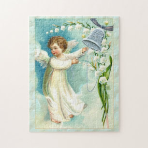 Baby Angel met Blue Bell Legpuzzel
