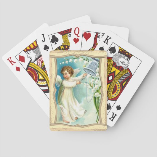 Baby Angel met Blue Bell Pokerkaarten (Achterkant)