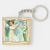 Baby Angel met Blue Bell Sleutelhanger (Achterkant)