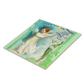 Baby Angel met Blue Bell Tegeltje (Zijkant)