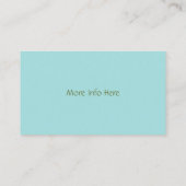 Baby Angel met Blue Bell Visitekaartje (Achterkant)