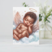 Baby Angel pasgeboren Kaart (Staand voorkant)