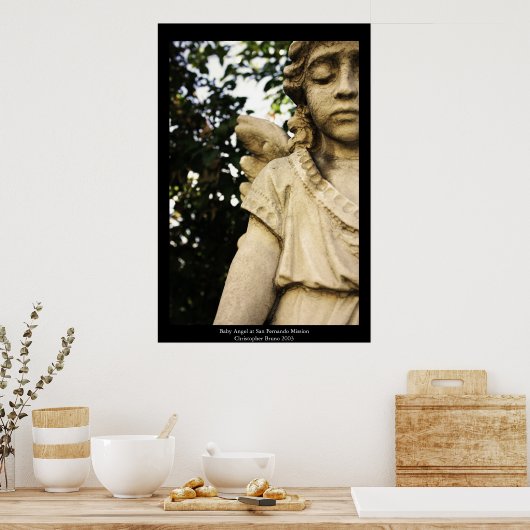 Baby Angel Statue Poster (Keuken)