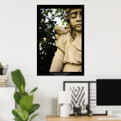 Baby Angel Statue Poster (Thuiskantoor)