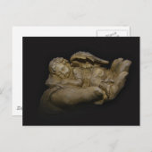 Baby Angel Wings slaapt in de hand Briefkaart (Voorkant / Achterkant)