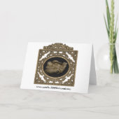 Baby Angel Wings slaapt in de hand Feestdagen Kaart (Achterkant)