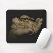 Baby Angel Wings slaapt in de hand Muismat (Met muis)