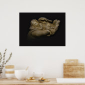 Baby Angel Wings slaapt in de hand Poster (Keuken)
